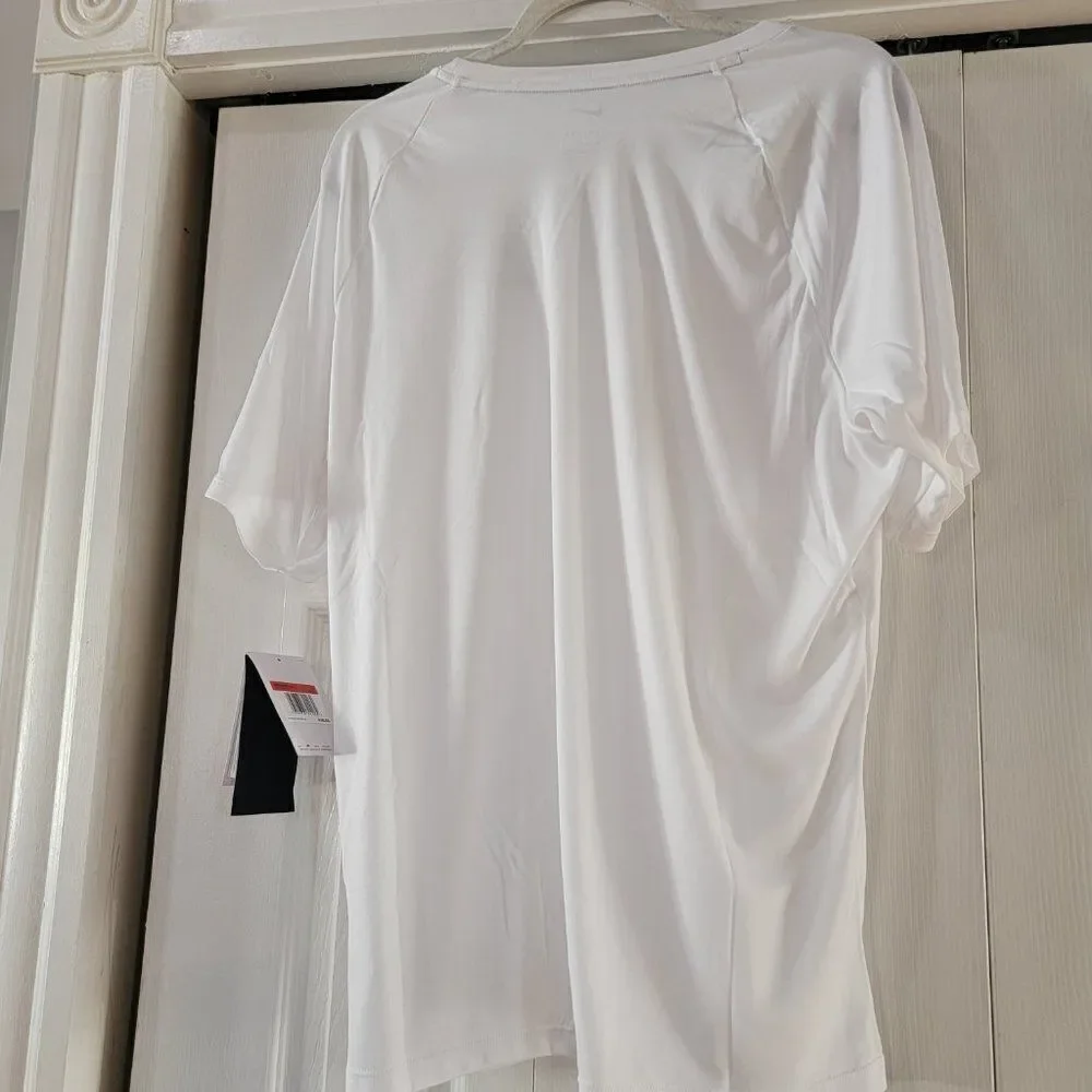Nike Men's Dri-FIT UPF 40+ Hydro Guard Swim White Tee Shirt Size medium